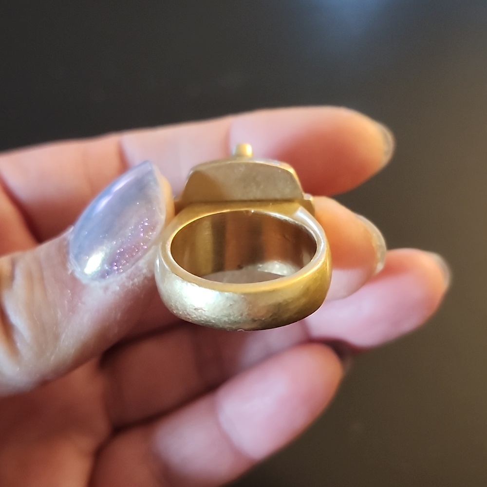 Bold Gold Cocktail/Statement Ring - image 3